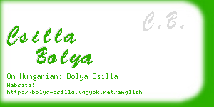 csilla bolya business card